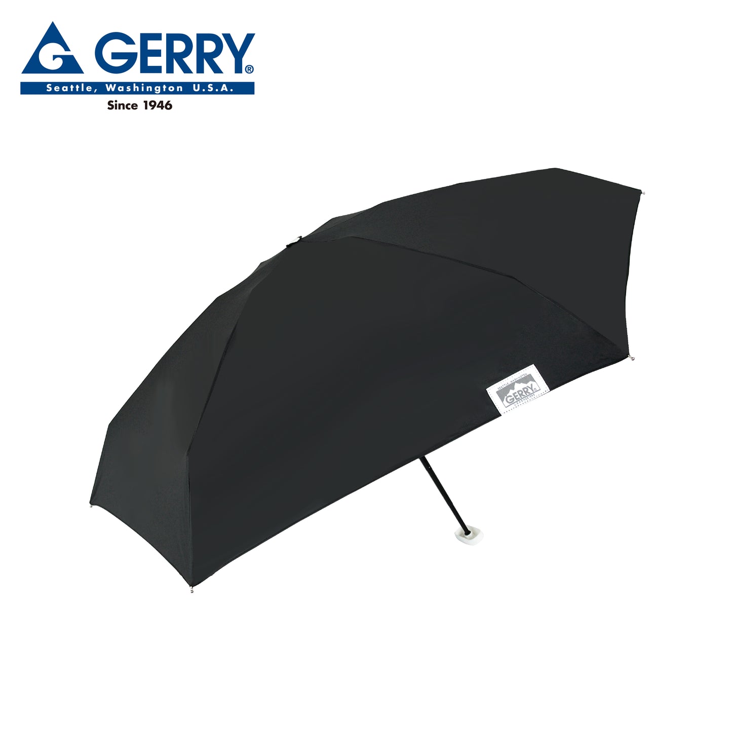 GERRY 晴雨兼用コンパクト折傘50cm ブラック