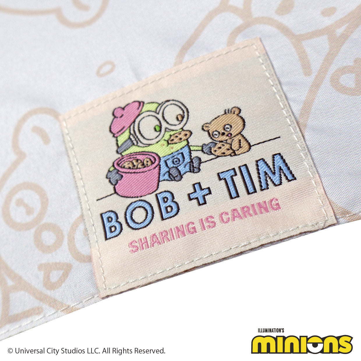 ミニオン 折傘50cm TIM&BOB オフホワイト