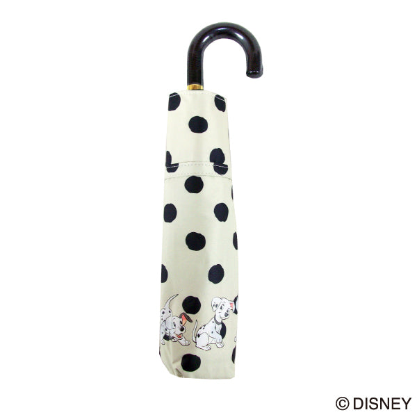 Disney 晴雨兼用折傘 101匹わんちゃん ドット50cm