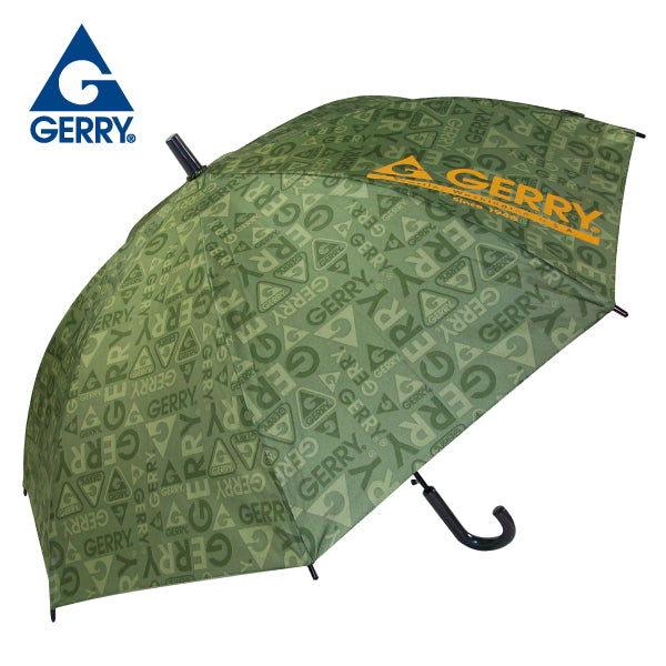GERRY KIDS BJP長傘55cm ロゴ総柄カーキ