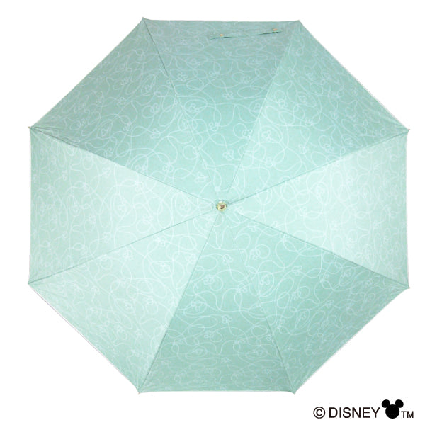 Disney 晴雨兼用長傘 みつまるミッキー58cm ミント