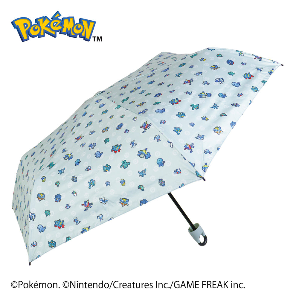ポケモン晴雨兼用カラビナ折傘50cm ピクセルアート BLUE – 大日産業