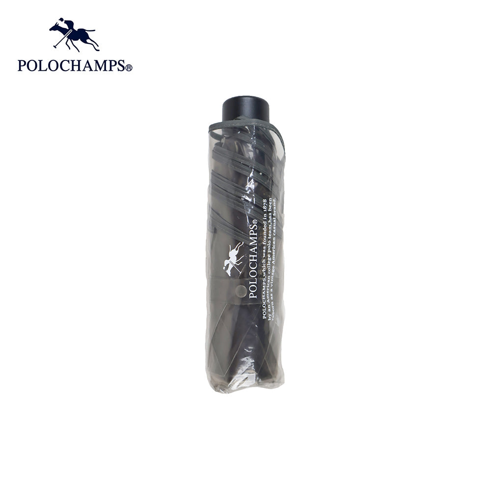 POLOCHAMPS ビニール折傘 ブラック55cm