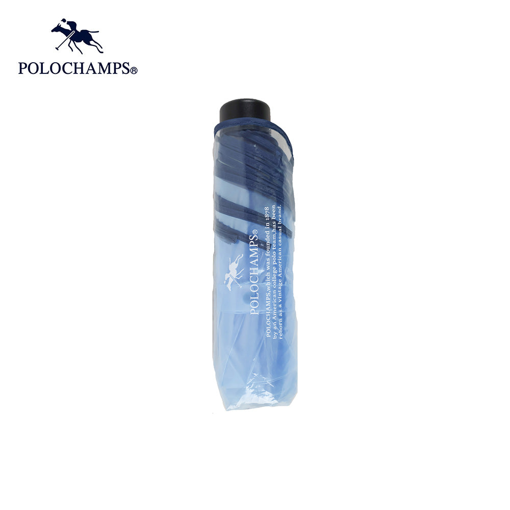POLOCHAMPS ビニール折傘 ブルー55cm
