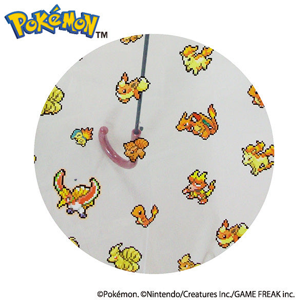 ポケモンビニール傘60cm ピクセルアート ほのおタイプ