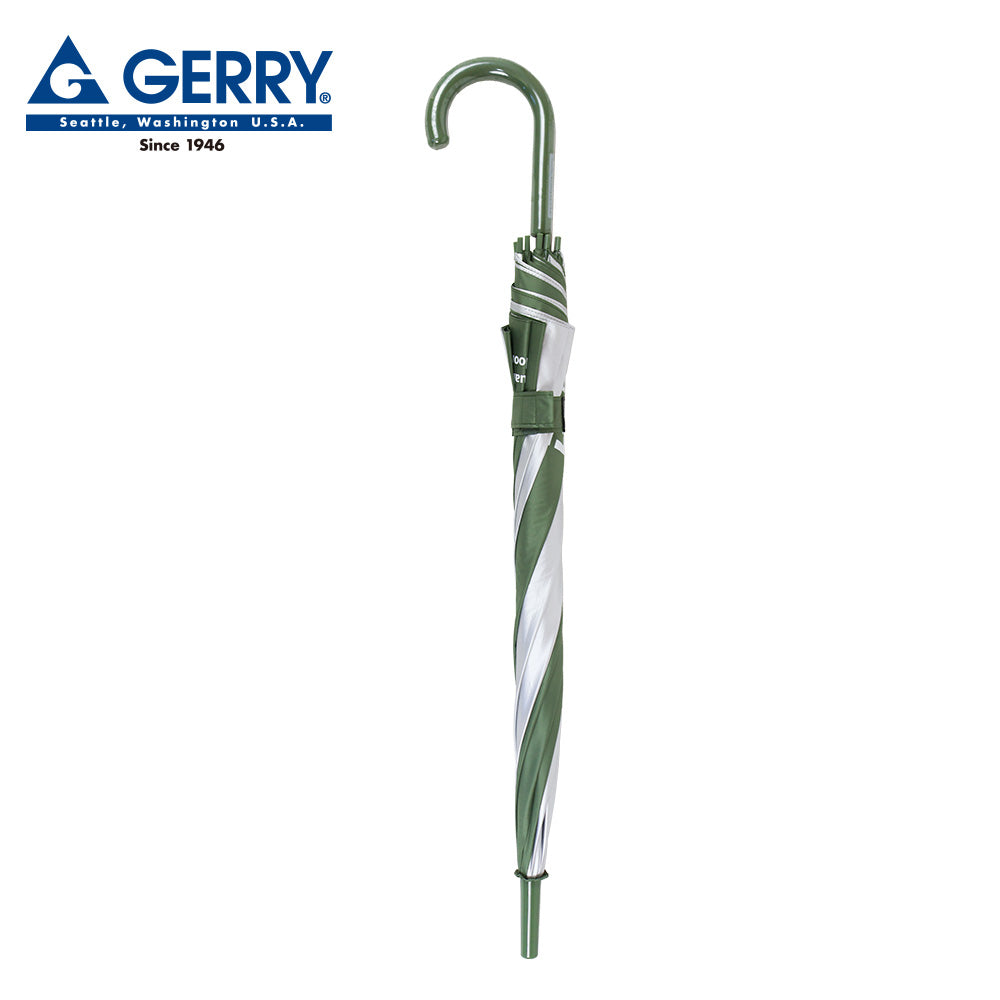 GERRY KIDSシルバー日傘55cm シルバー×カーキ