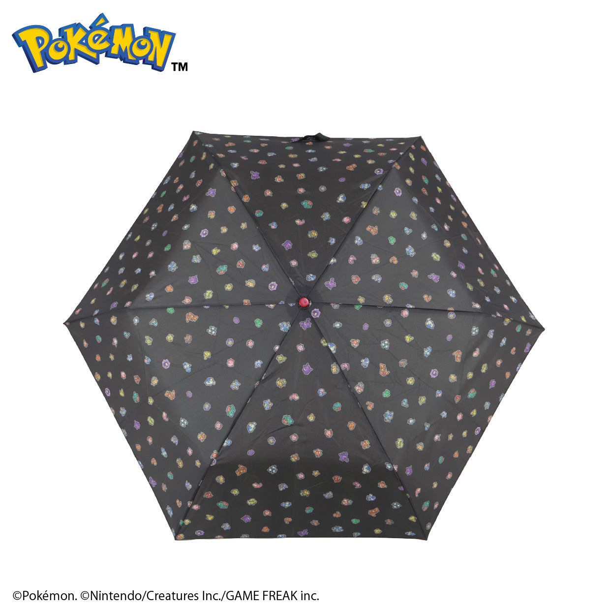 ポケモン生地折傘50cm ピクセルアート Mix