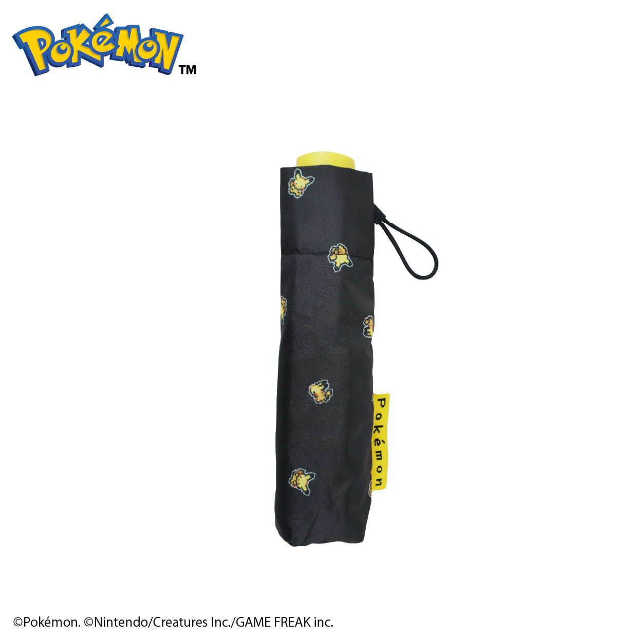 ポケモン生地折傘50cm ピクセルアート Pikachu