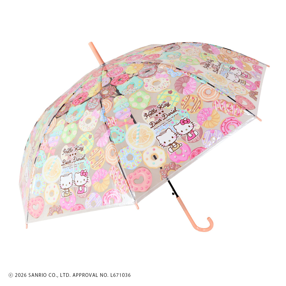 サンリオキャラクターズ　ジャンプビニール傘58cm ハローキティ＆ディアダニエル