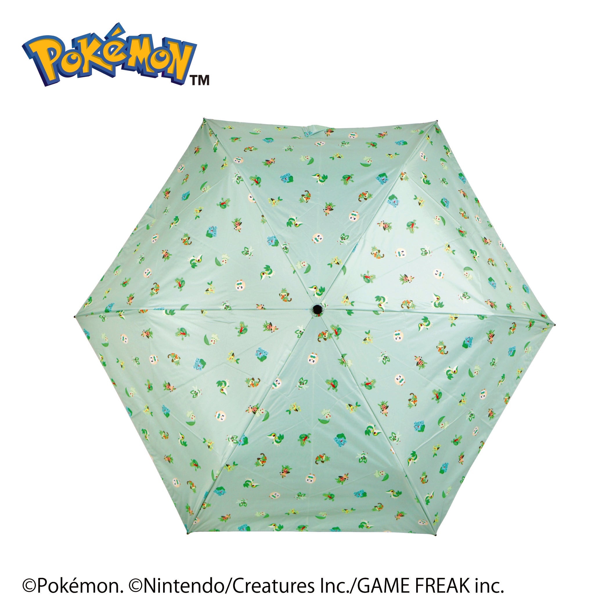 THE POKEMON WEEKLY NO.24 フシギダネ、友情のつるの傘 ポケモン晴雨兼用カラビナ折傘50cm 旅立ちの3匹【くさタイプ】 – 大日