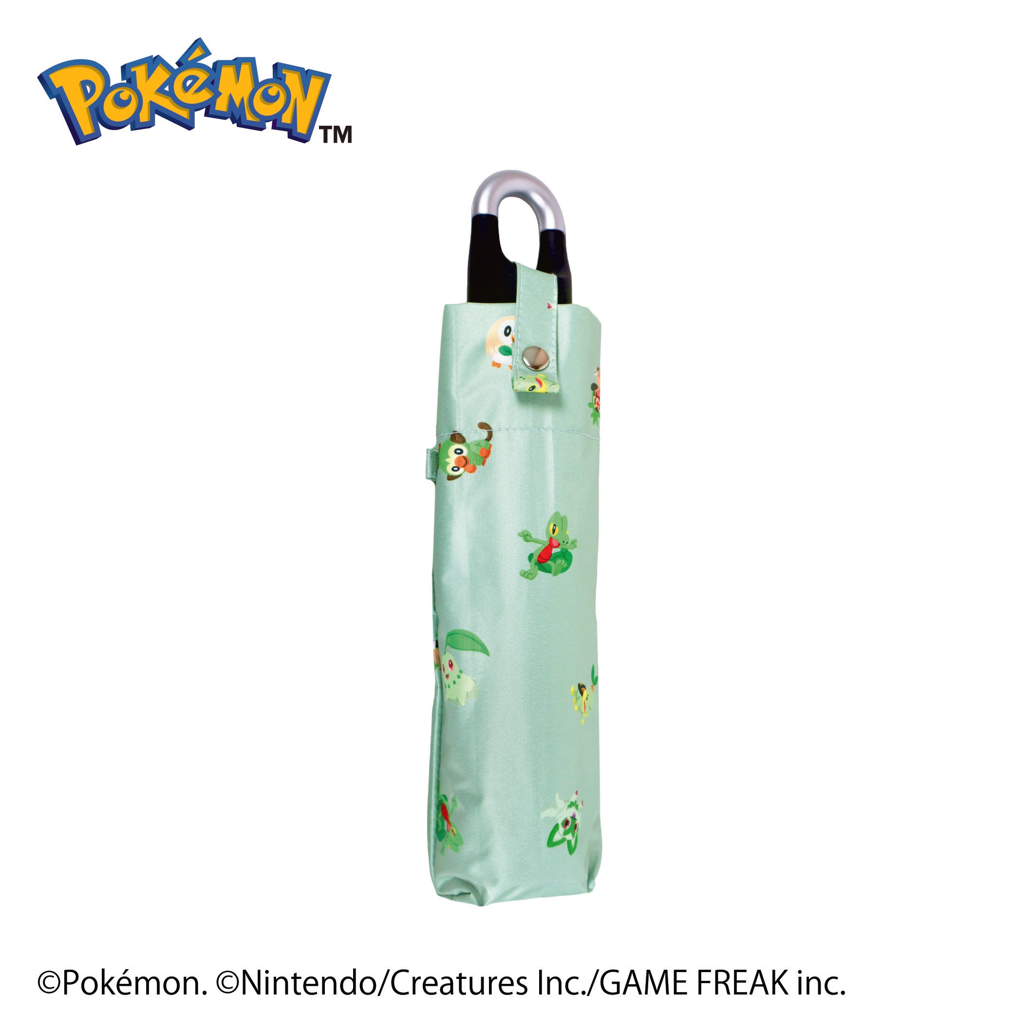 ポケモン晴雨兼用カラビナ折傘50cm 旅立ちの3匹【くさタイプ】 – 大日