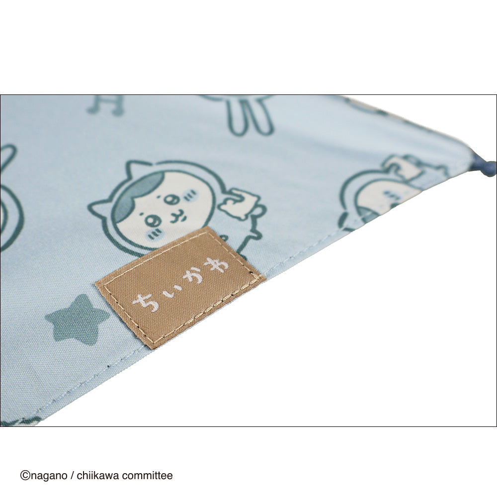 アニメちいかわ　カラビナ晴雨兼用折傘50cm　パジャマ（ブルー）