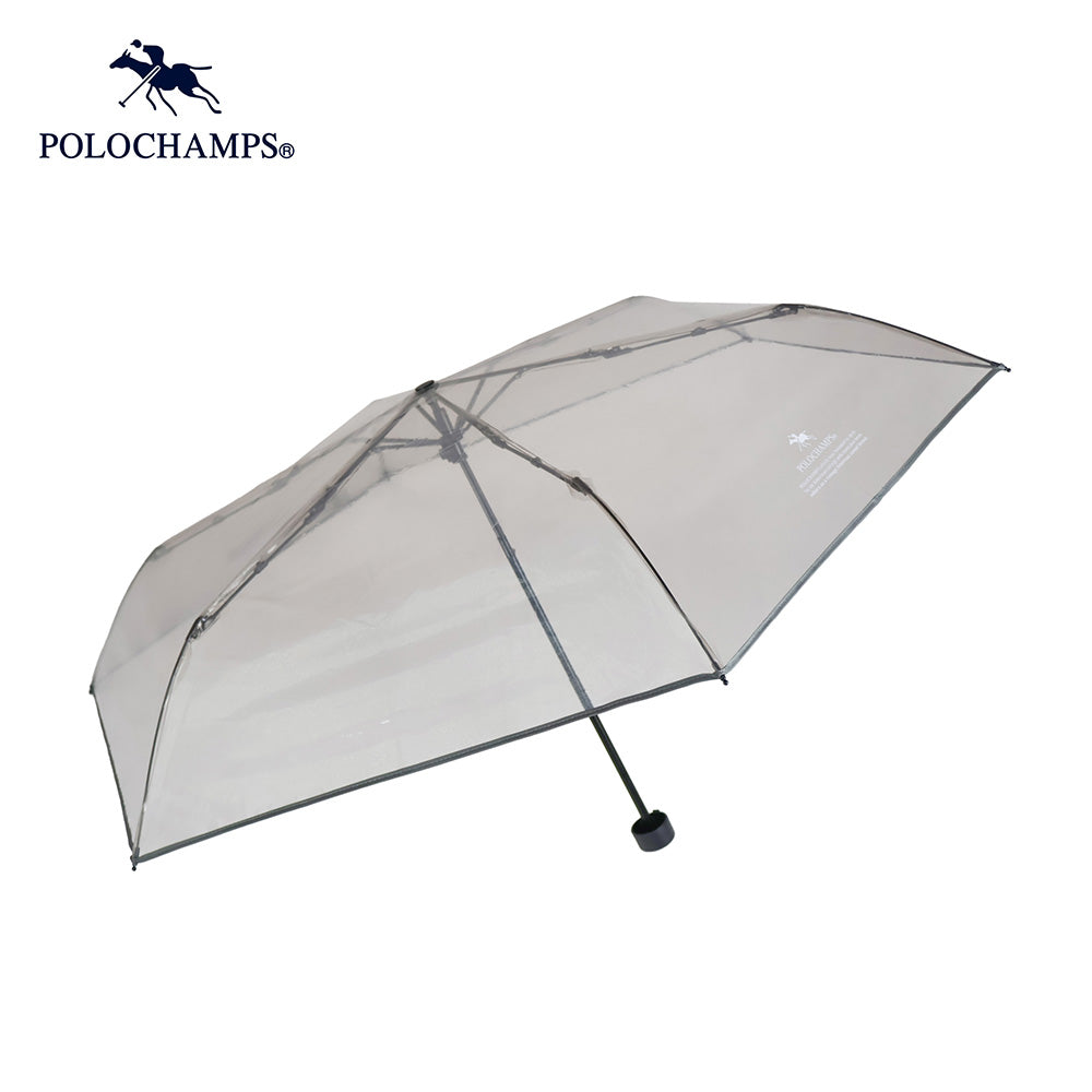 POLOCHAMPS　ビニール折傘　ブラック55cm