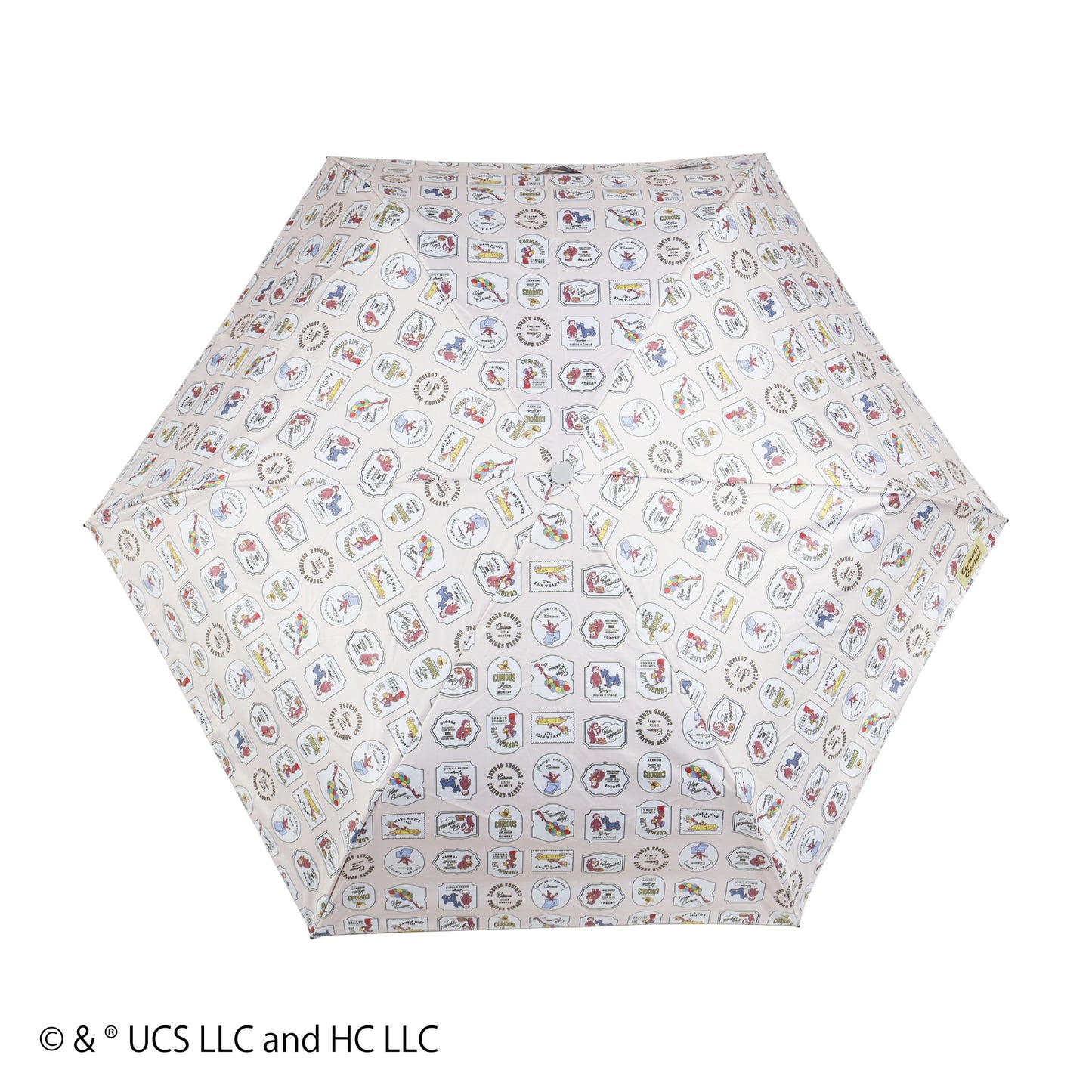おさるのジョージ　晴雨兼用折傘55cm