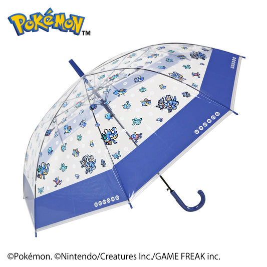 ポケモンジャンプビニール傘60cm　ピクセルアート BLUE