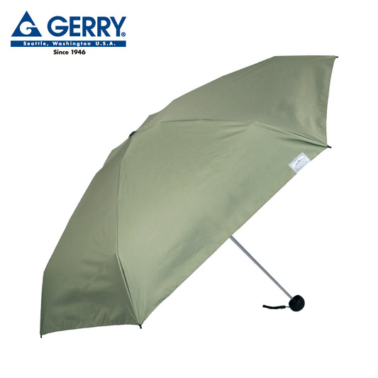GERRY　晴雨兼用ショート折傘55cm　カーキ