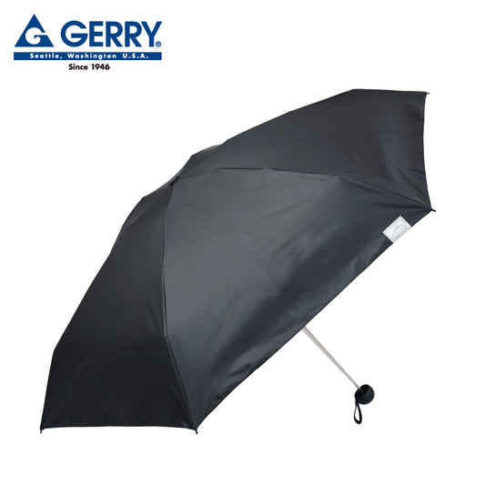 GERRY　晴雨兼用ショート折傘55cm　ブラック