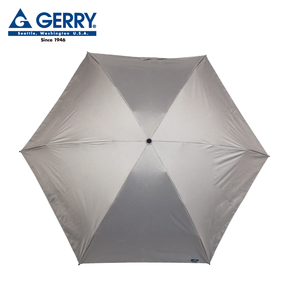 GERRY　晴雨兼用ショート折傘55cm　ベージュグレイ