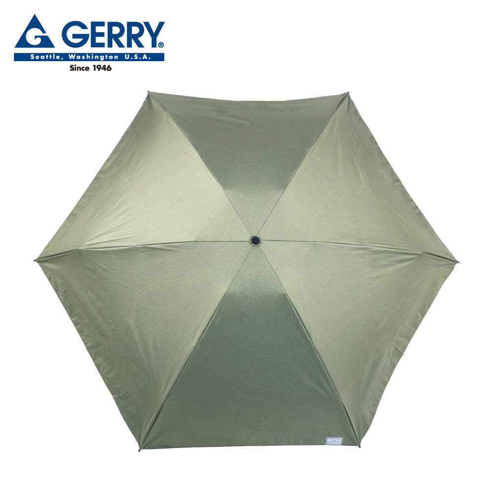 GERRY　晴雨兼用ショート折傘55cm　カーキ