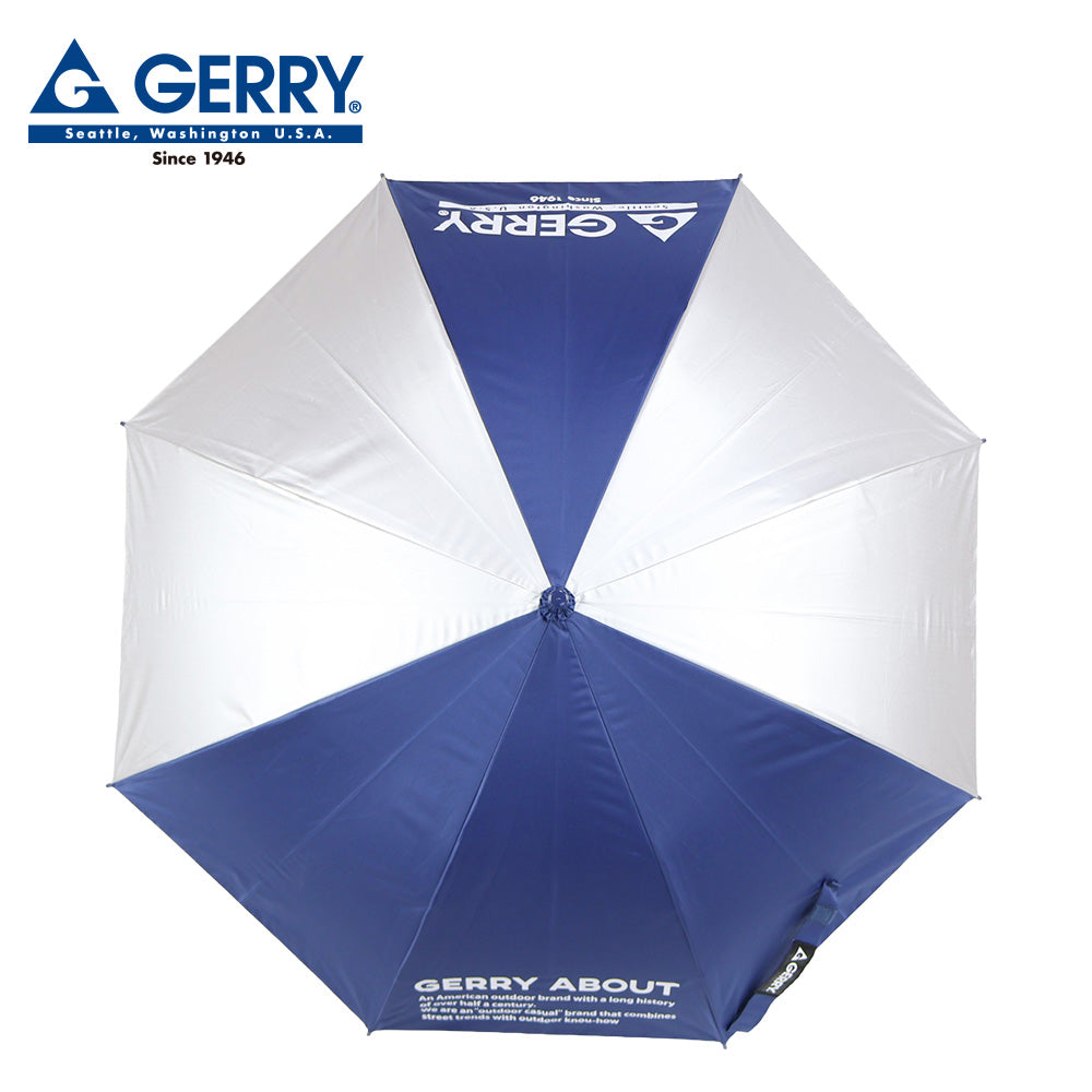 GERRY　KIDSシルバー日傘55cm　シルバー×ネイビー