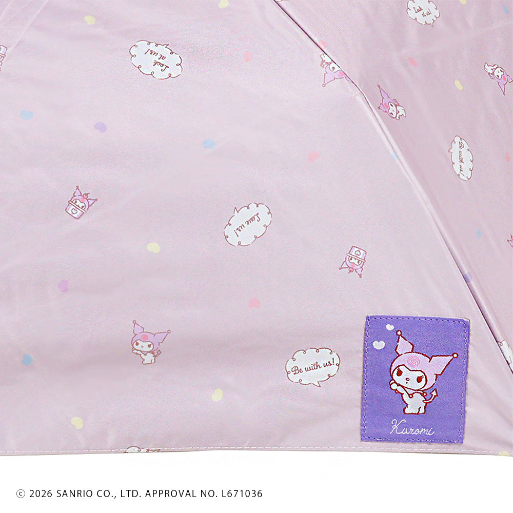 サンリオキャラクターズ　晴雨兼用折りたたみ傘50cm かまってきゅん クロミ
