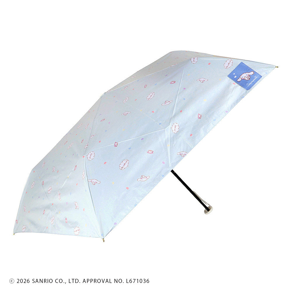サンリオキャラクターズ　晴雨兼用折りたたみ傘50cm かまってきゅんシナモロール