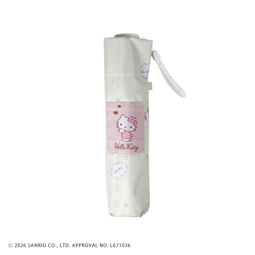 サンリオキャラクターズ　晴雨兼用折りたたみ傘50cm かまってきゅん ハローキティ