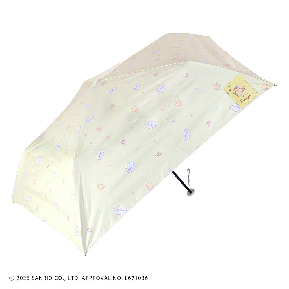 サンリオキャラクターズ 晴雨兼用折りたたみ傘50cm かまってきゅん ポムポムプリン