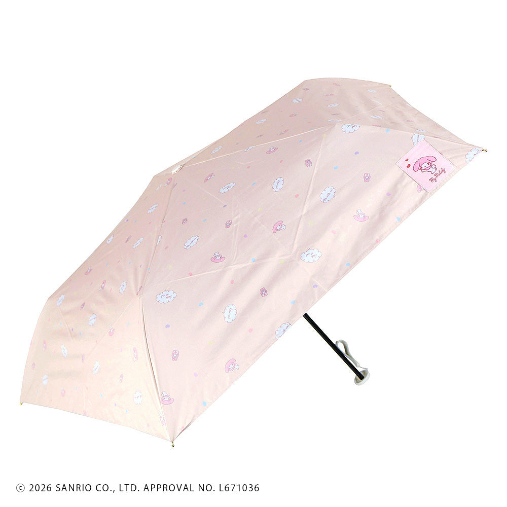 サンリオキャラクターズ　晴雨兼用折りたたみ傘50cm かまってきゅん マイメロディ