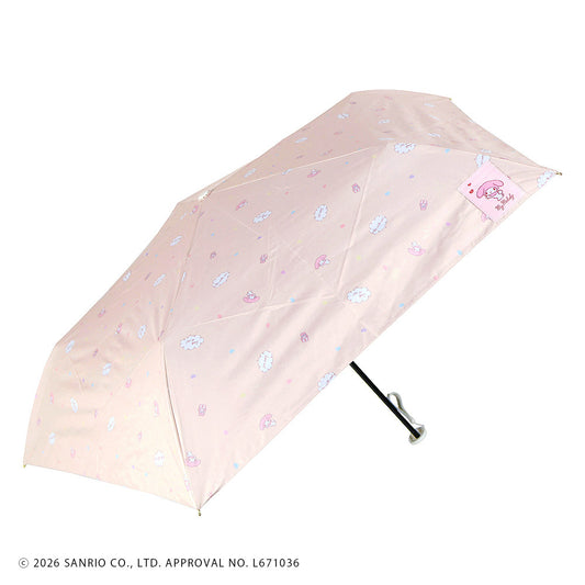 サンリオキャラクターズ　晴雨兼用折りたたみ傘50cm かまってきゅん マイメロディ