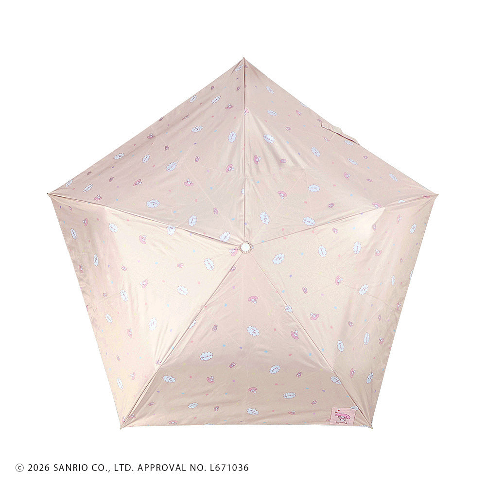サンリオキャラクターズ　晴雨兼用折りたたみ傘50cm かまってきゅん マイメロディ